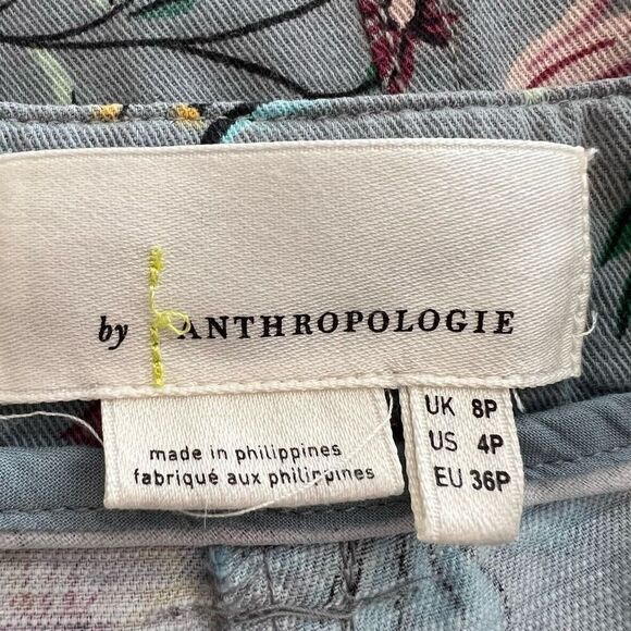 Anthropologie Victoria Floral Cargo Pants Size 4P - Picture 10 of 12